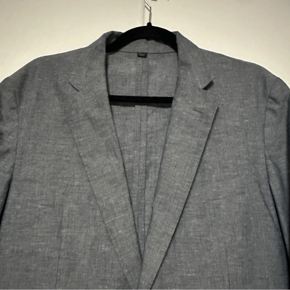 J.Crew Ludlow Slim-fit Unstructured Suit Jacket in Cotton-linen 40R - Picture 3 of 8